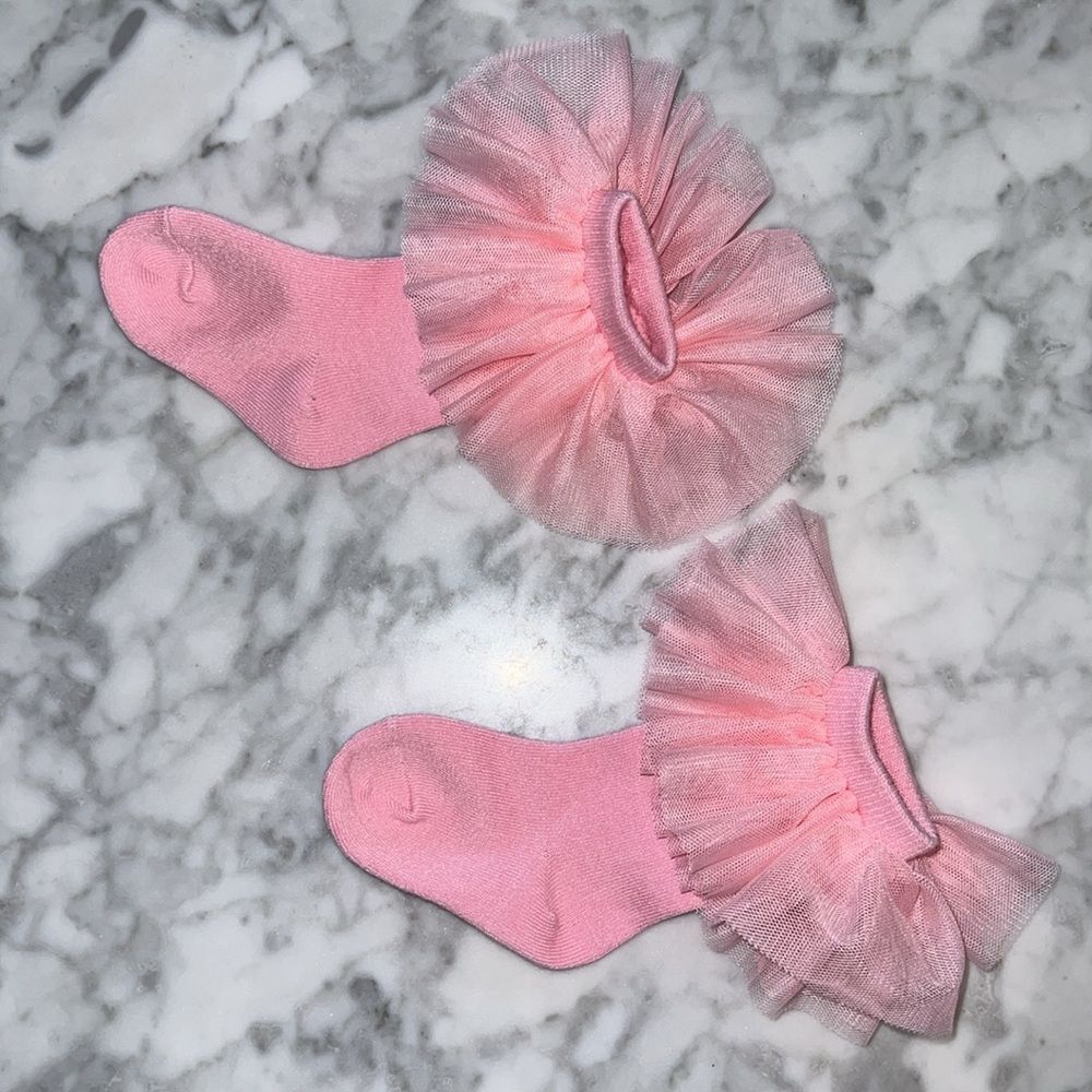 NWT POSH PEANUT FIONA TULLE BODYSUIT WITH MATCHING SOCKS 18/24M - Picture 8 of 12